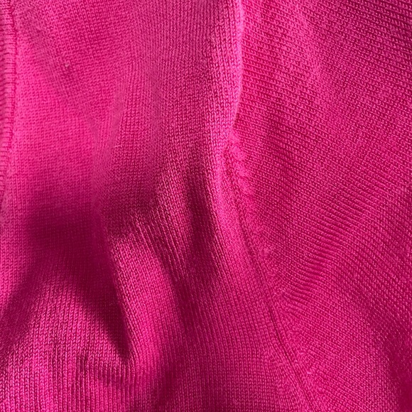 NicKnits By Nicole Miller Pink Silk Blend Vintage Midriff Shrug Top Medium - Picture 6 of 9